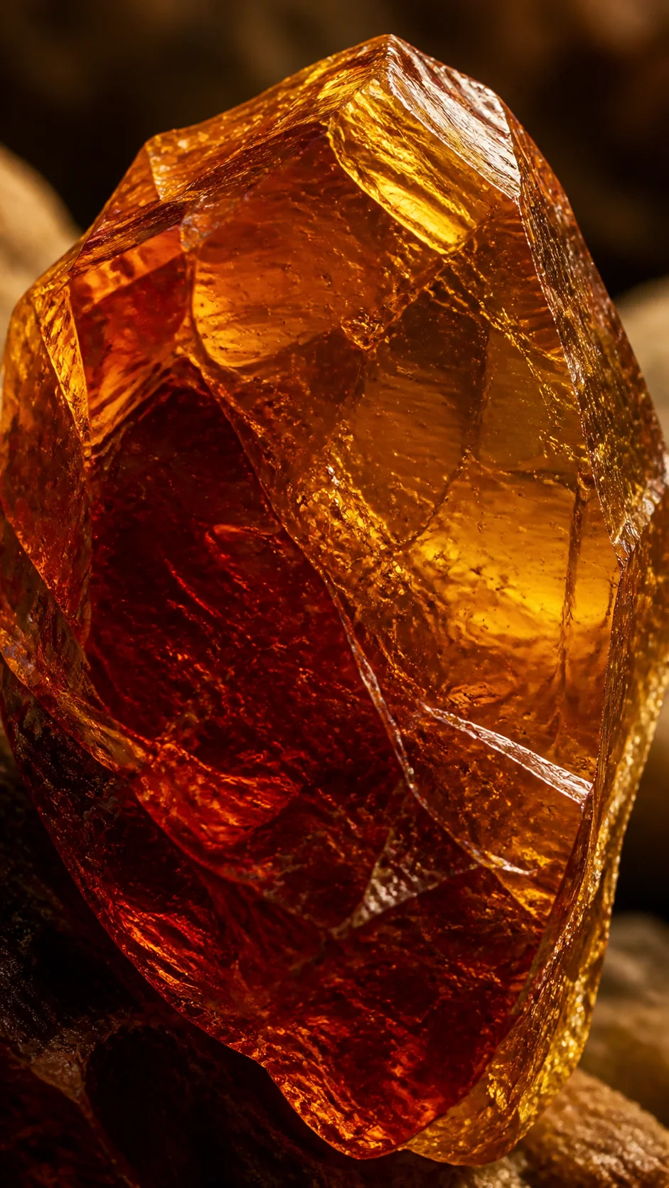琥珀晶体微观｜Amber Crystal Inclusion