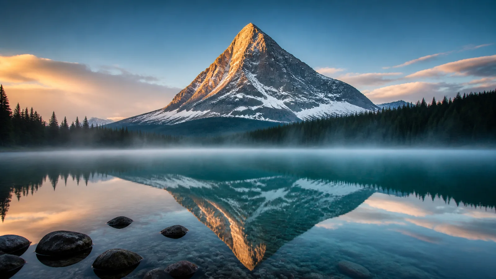 晨雾高山湖｜Alpine Lake at Dawn
