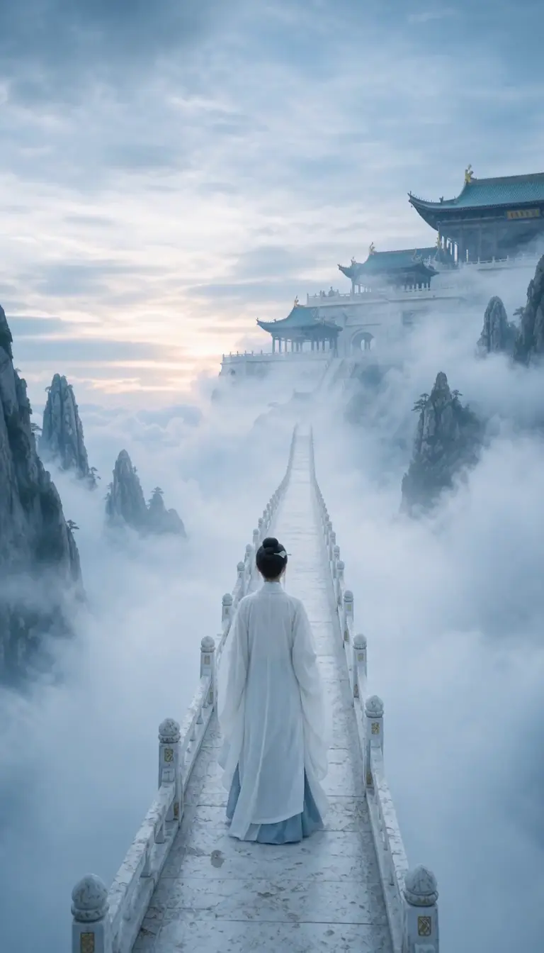 云桥仙影｜Cloud Bridge Figure
