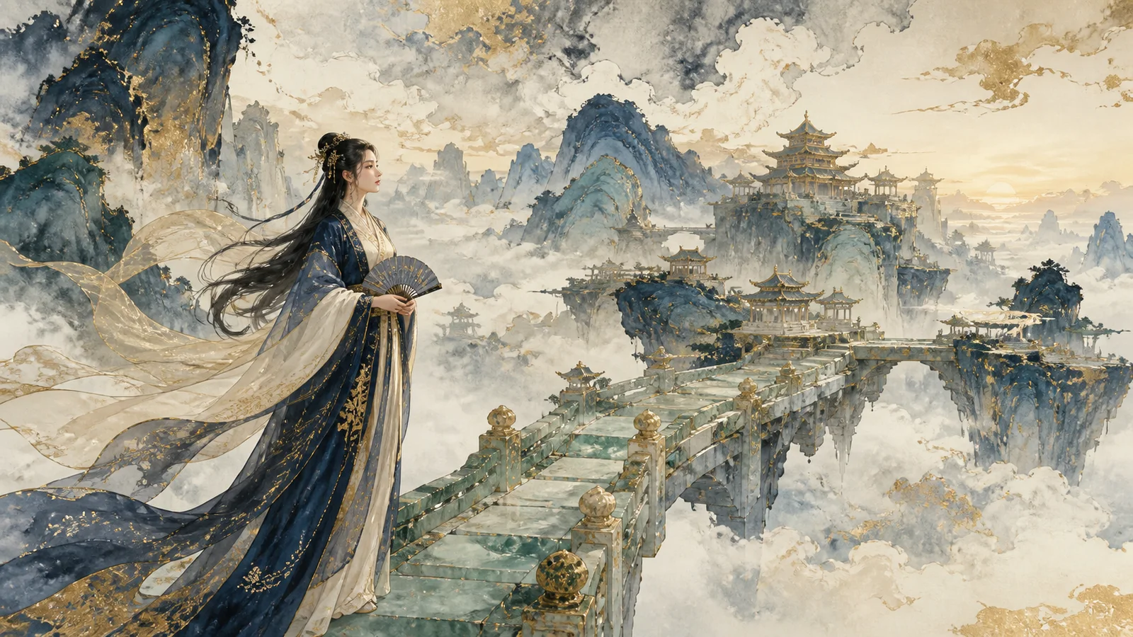 云桥金墨｜Cloud Bridge Ink & Gold