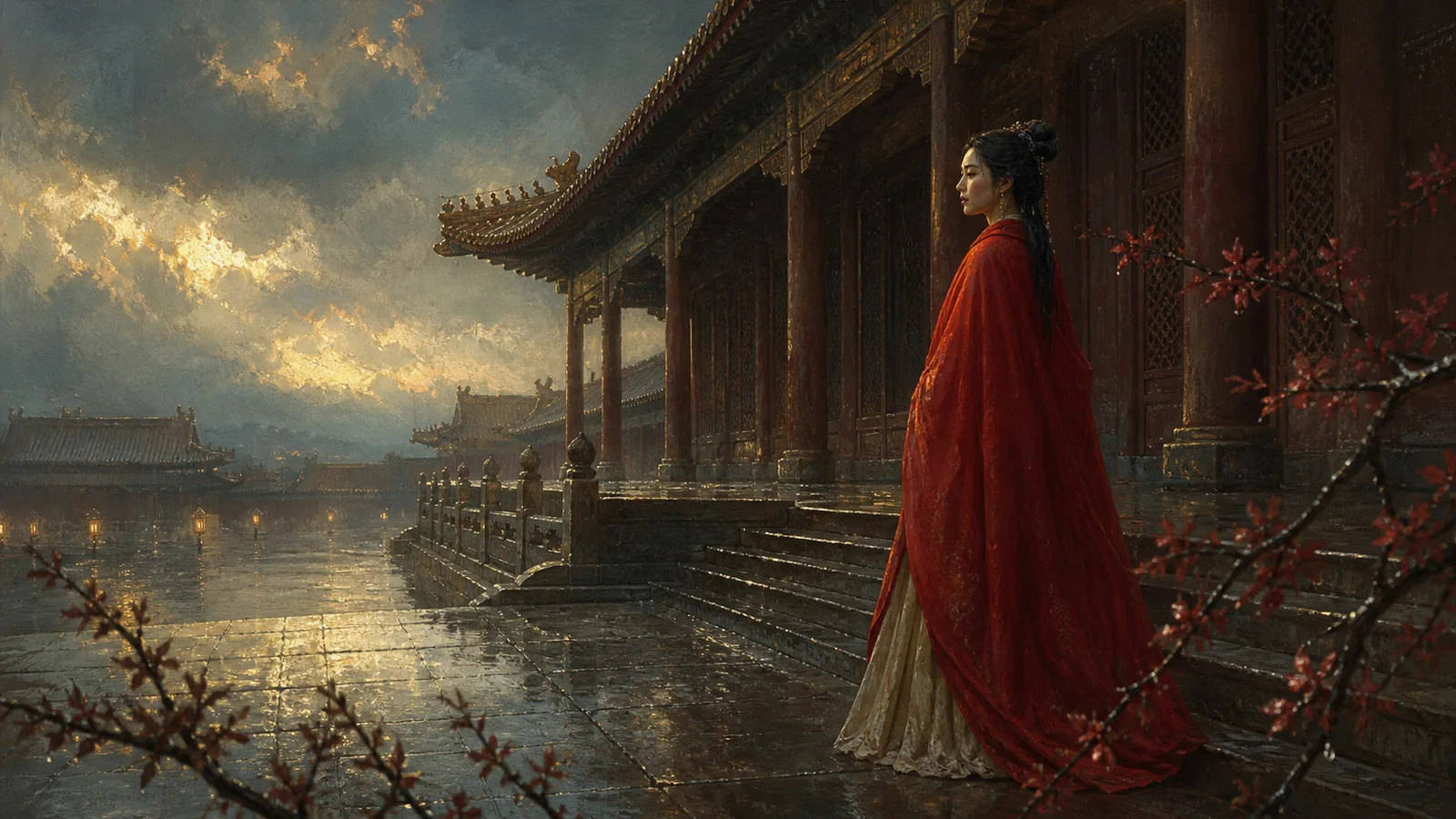 雨中朱宫｜Vermilion Palace in Rain