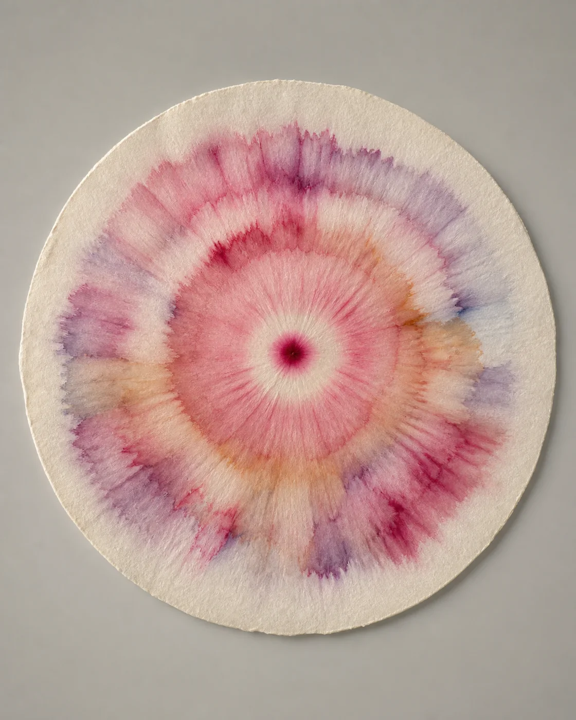 花瓣染料圆形色谱 / Circular Flower-Dye Chromatogram