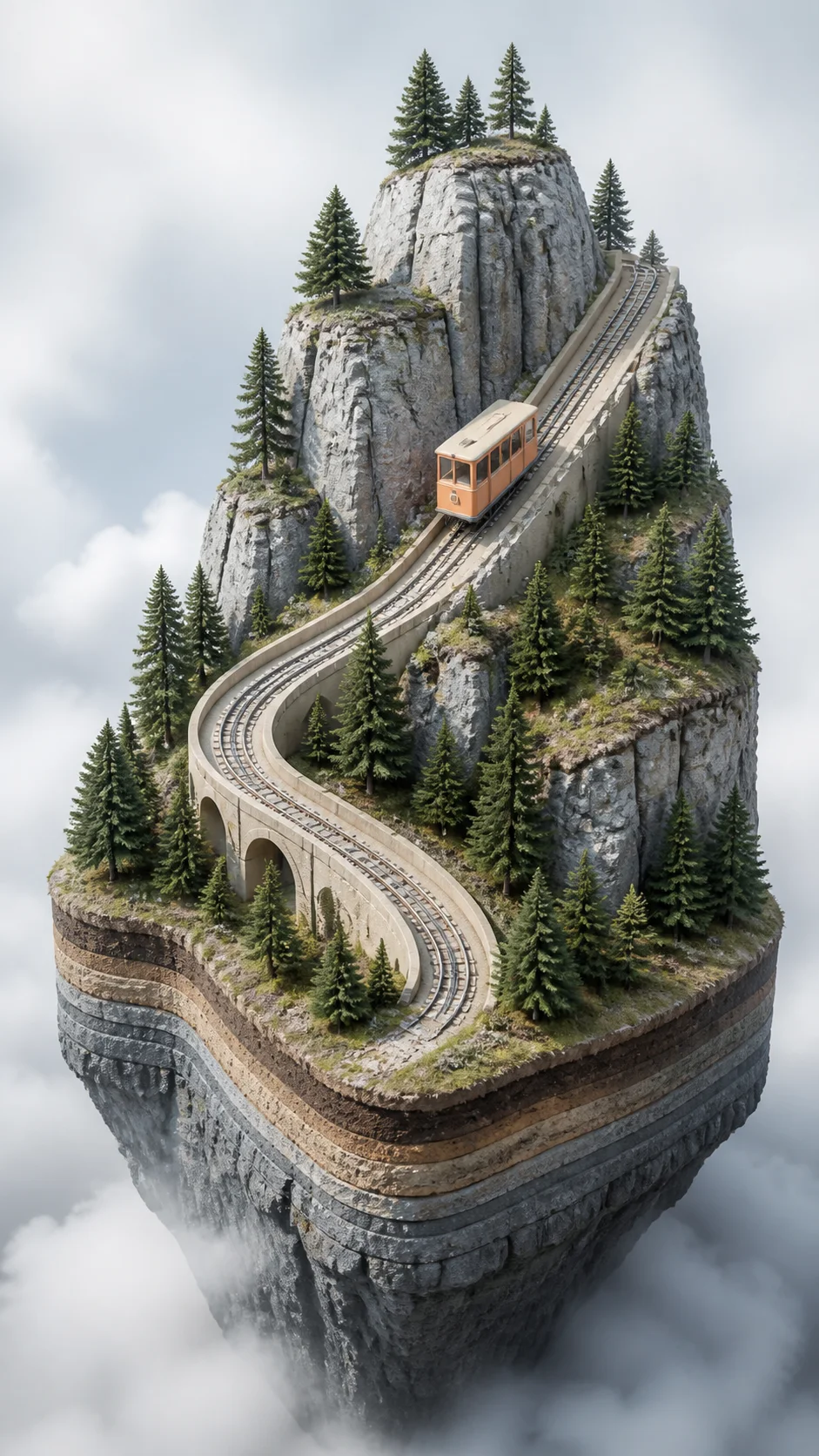山地缆车浮岛｜Mountain Funicular Island
