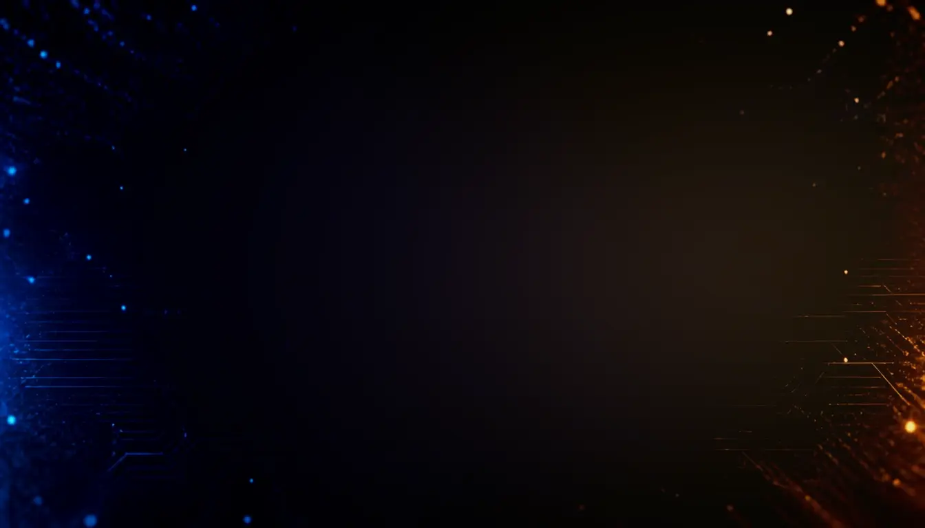 蓝橙粒子结尾动态背景 / Blue and Orange Particle Endcard Background