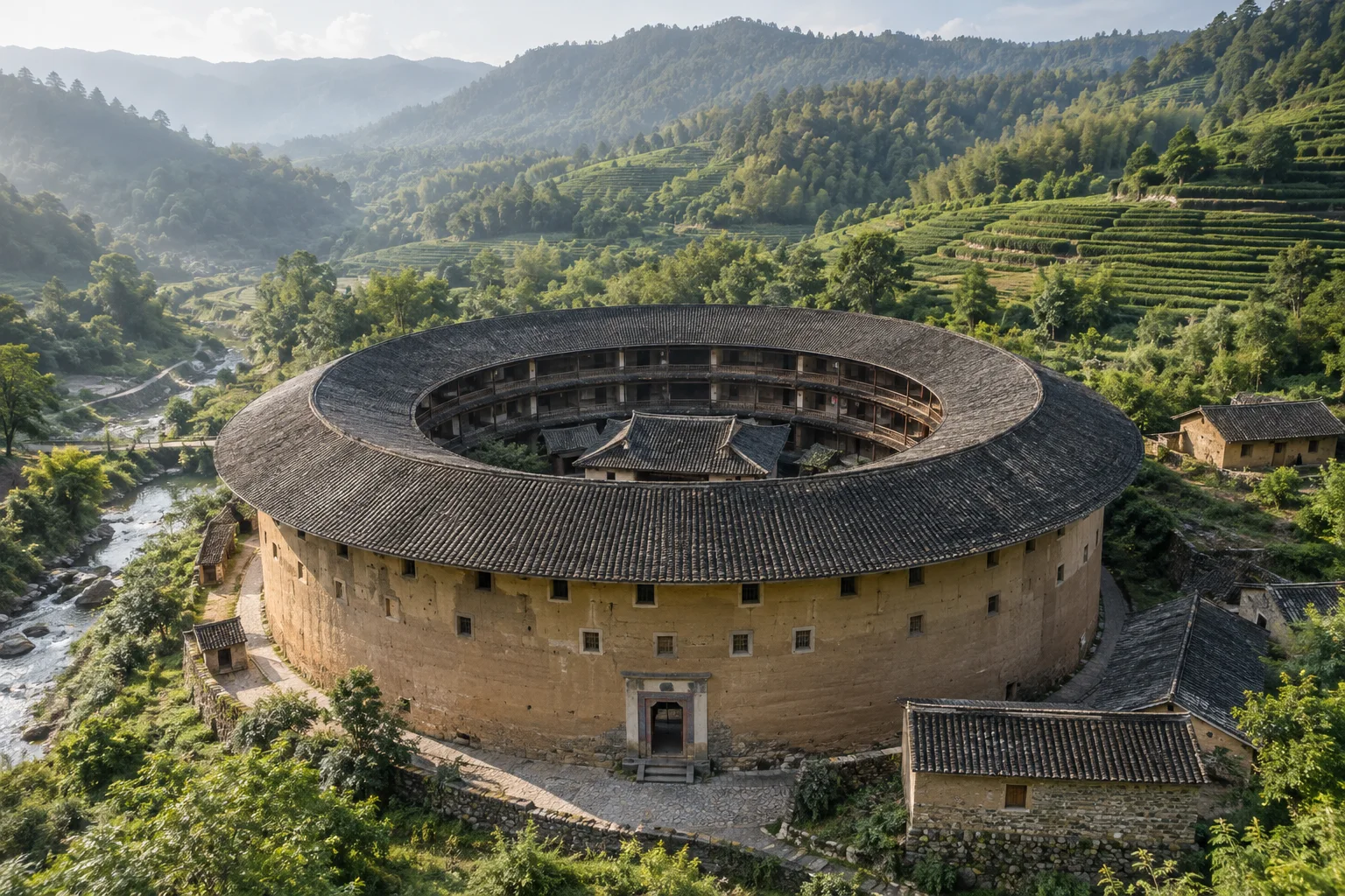 中式传统建筑｜客家圆楼