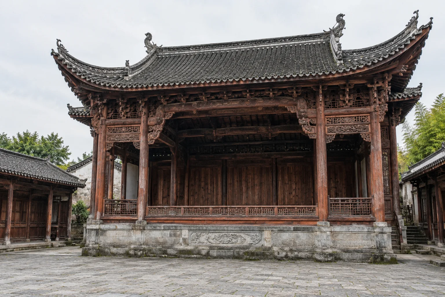 中式传统建筑｜木构戏台