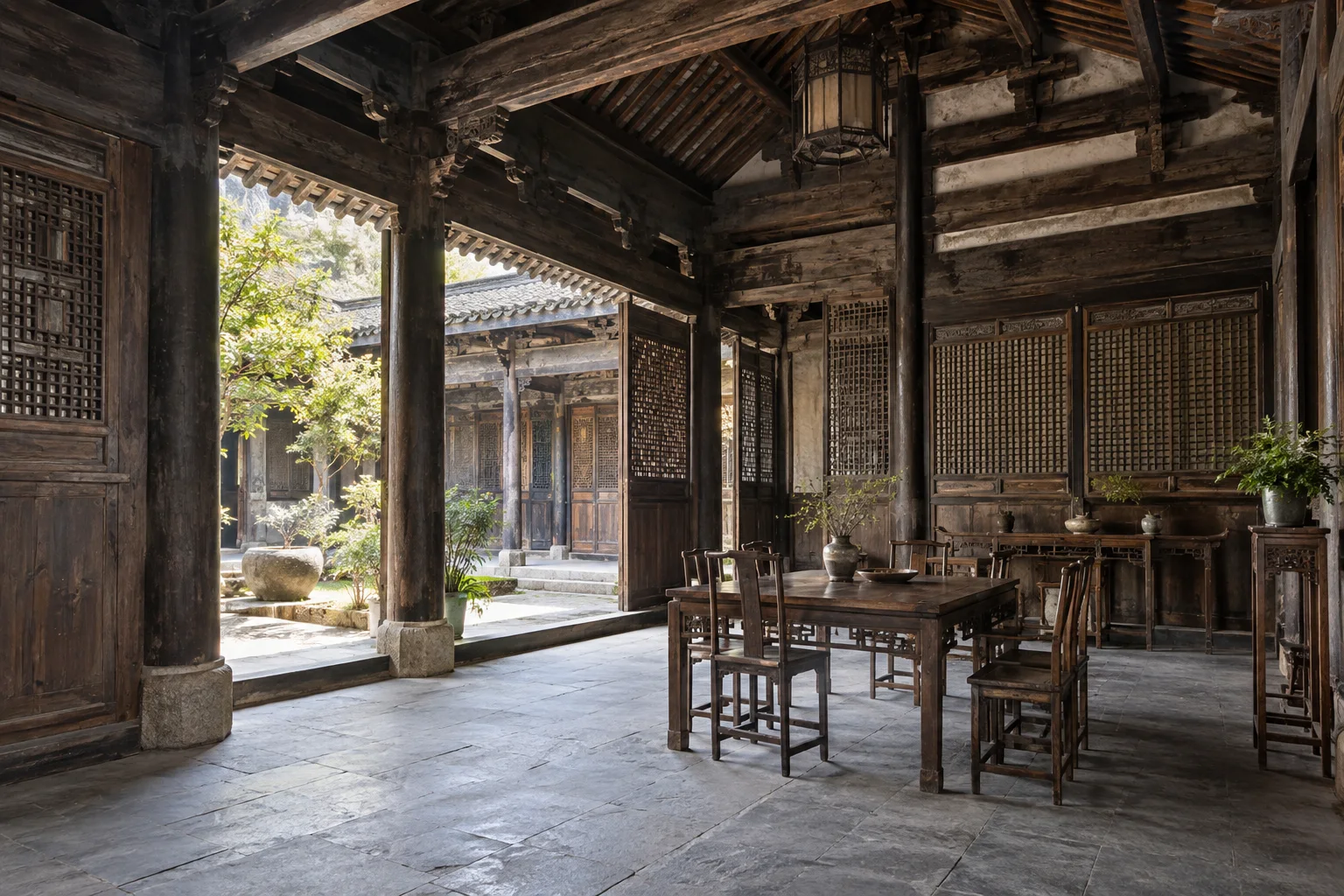 中式传统建筑｜江浙古宅厅堂