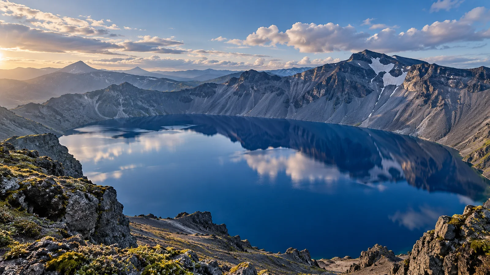 冰蓝火山湖