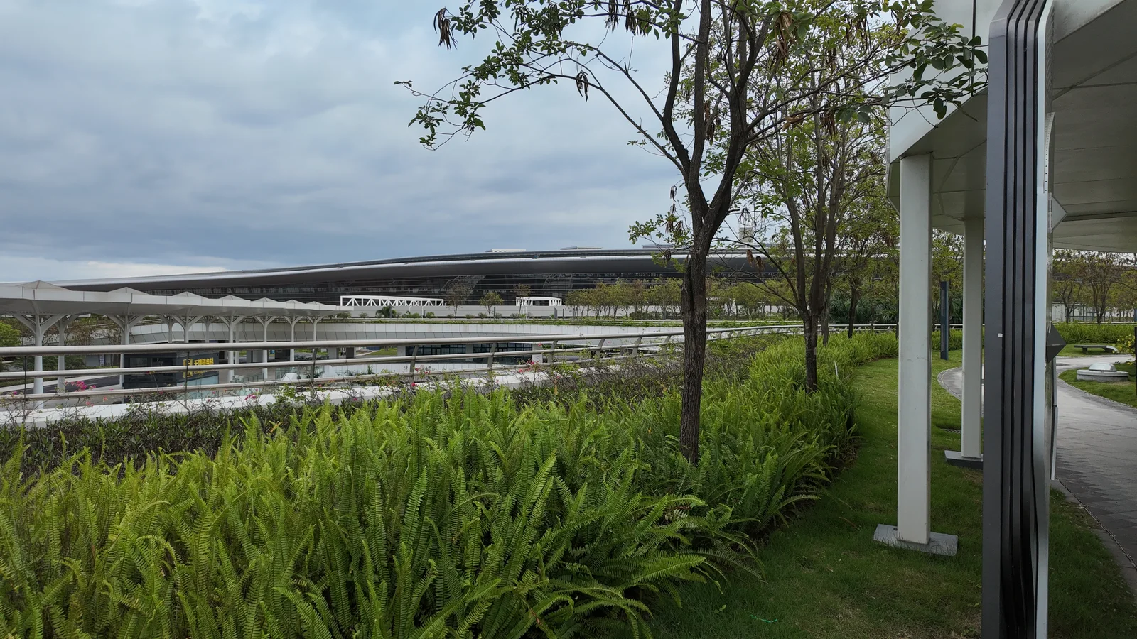 南宁机场｜绿植前景与航站楼远景