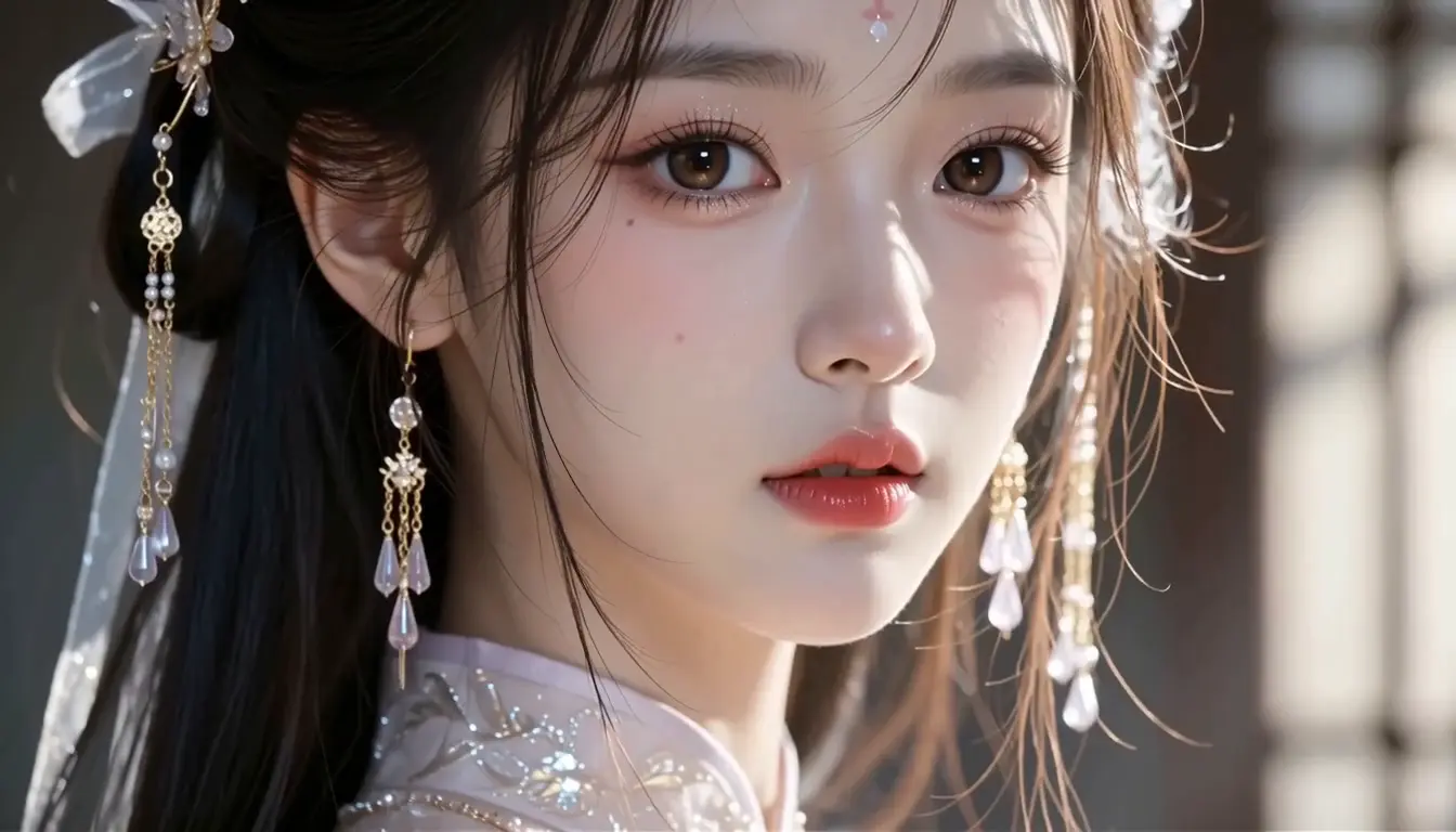古风女子｜柔光回眸近景
