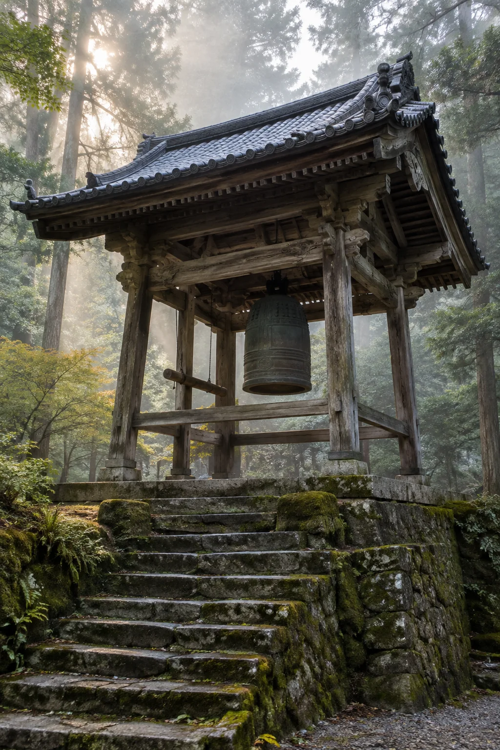 日式建筑｜山中小寺钟楼