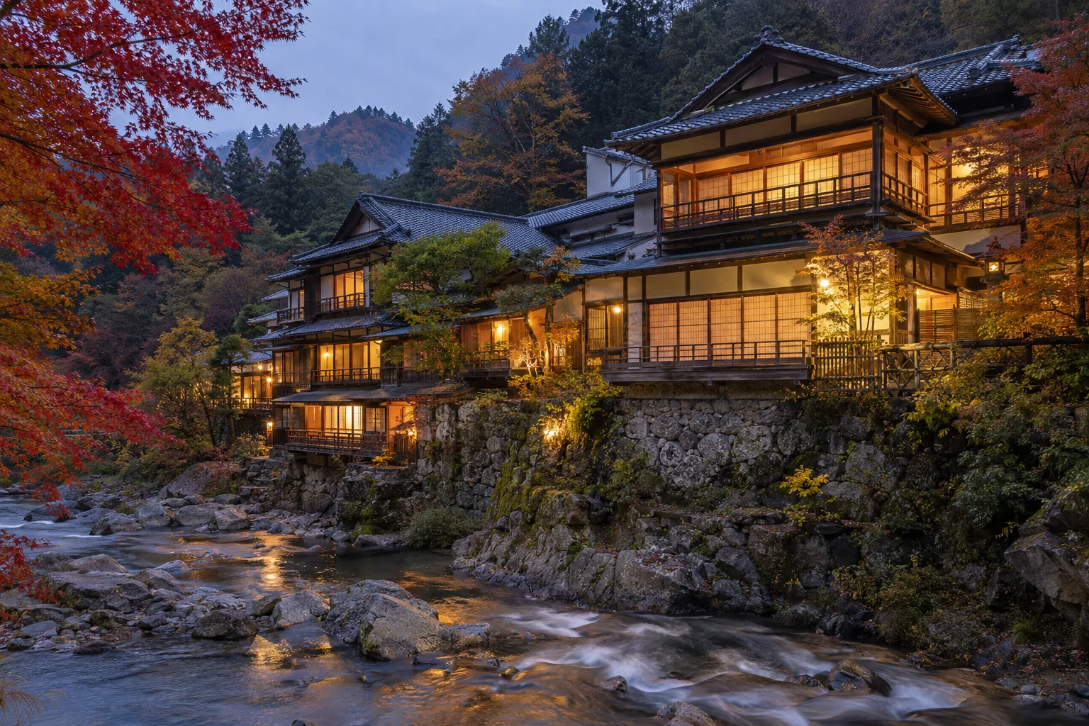 日式建筑｜温泉旅馆