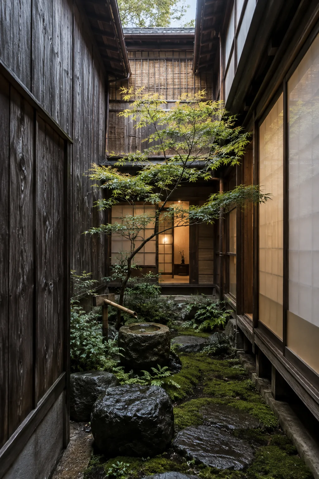 日式建筑｜町屋中庭