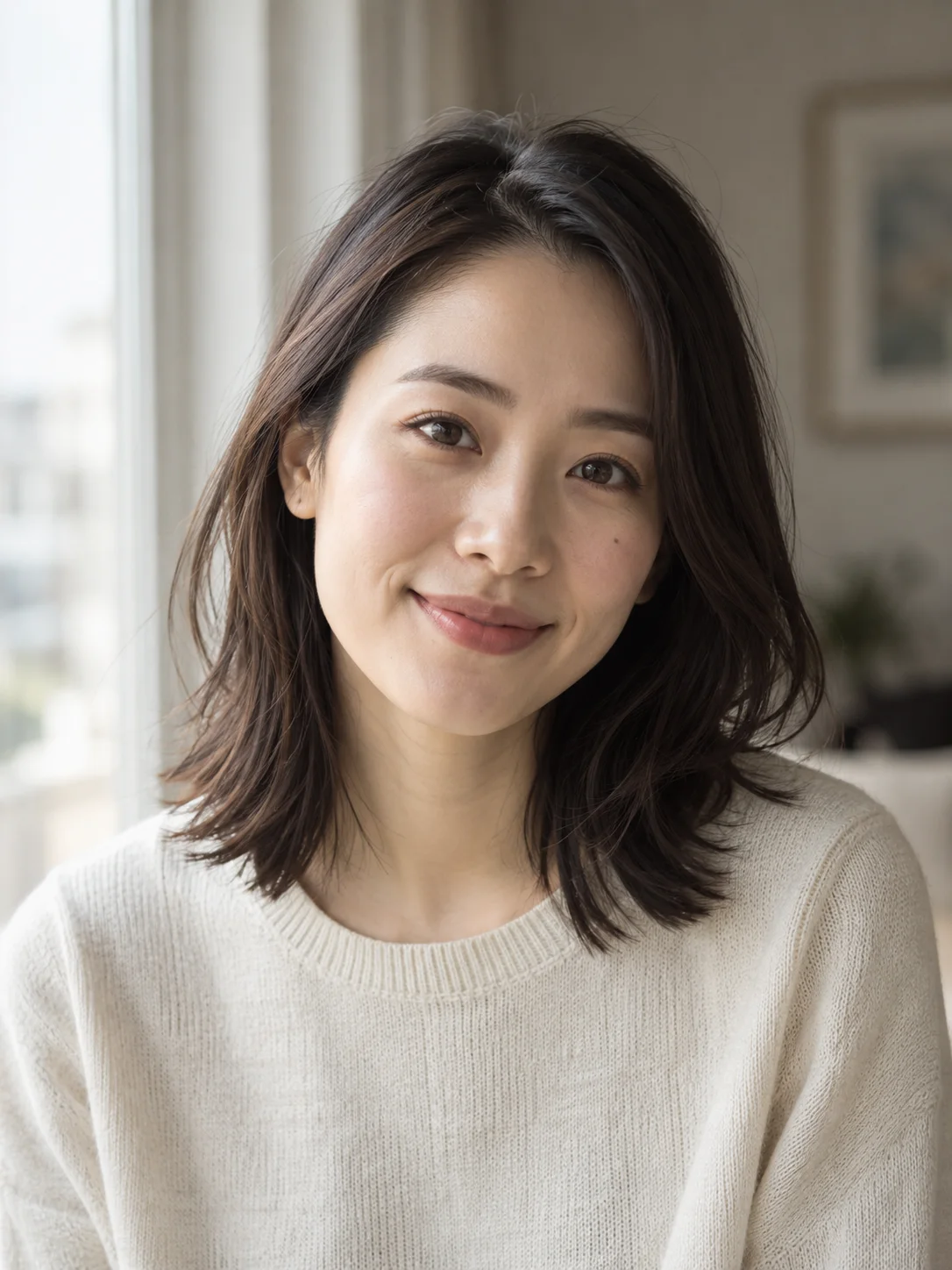 窗边柔光｜亚洲女性自然肖像