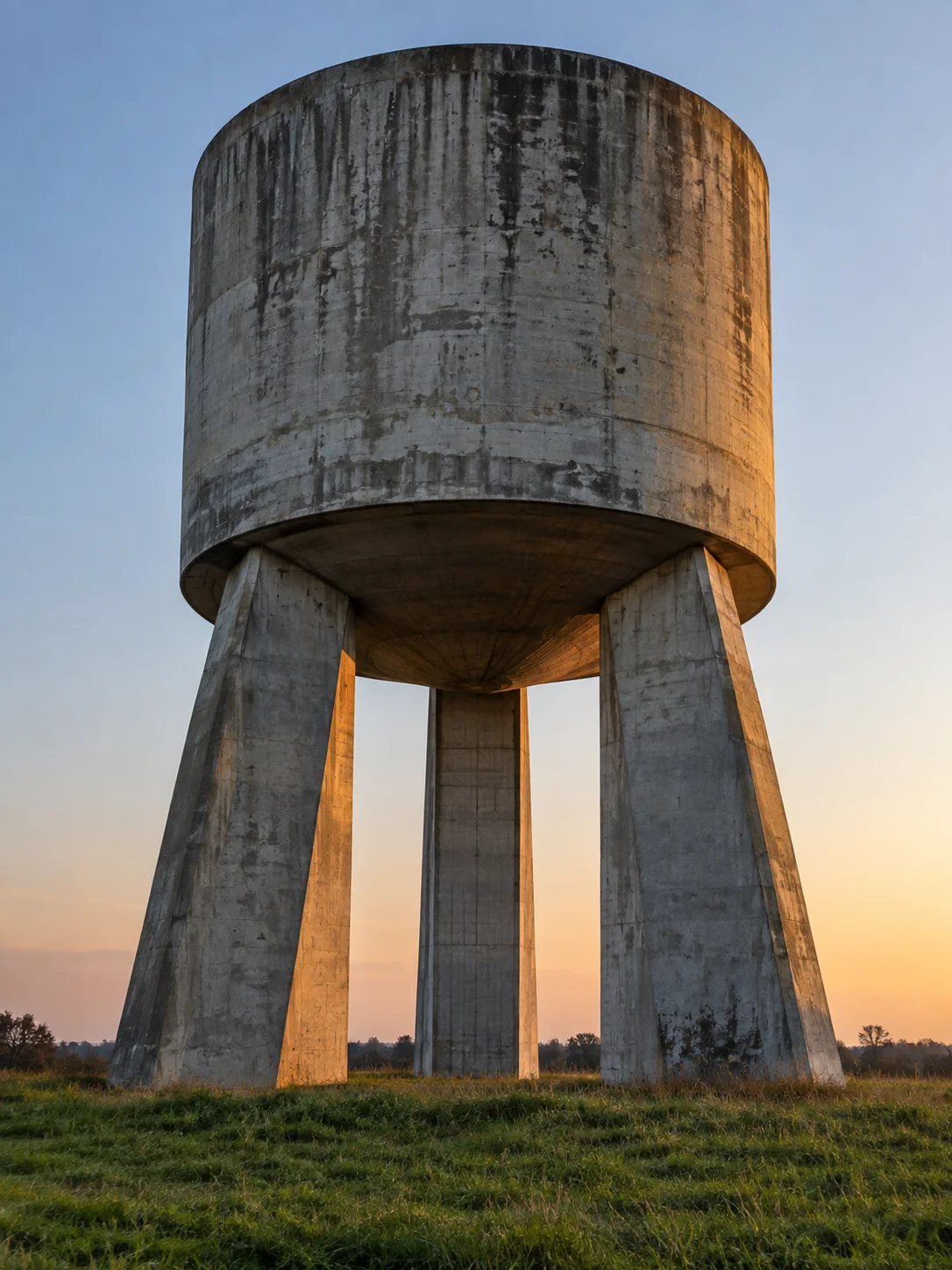 粗野主义建筑｜圆筒水塔